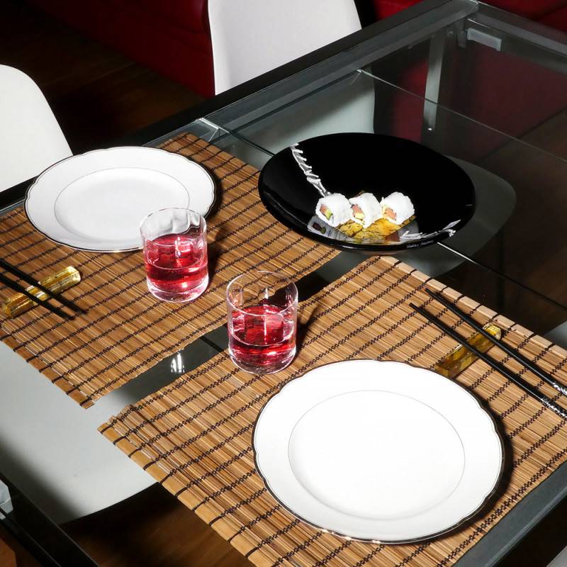 "Gold" centro de mesa redondo con pan... "Gold" centro de mesa redondo con pan...