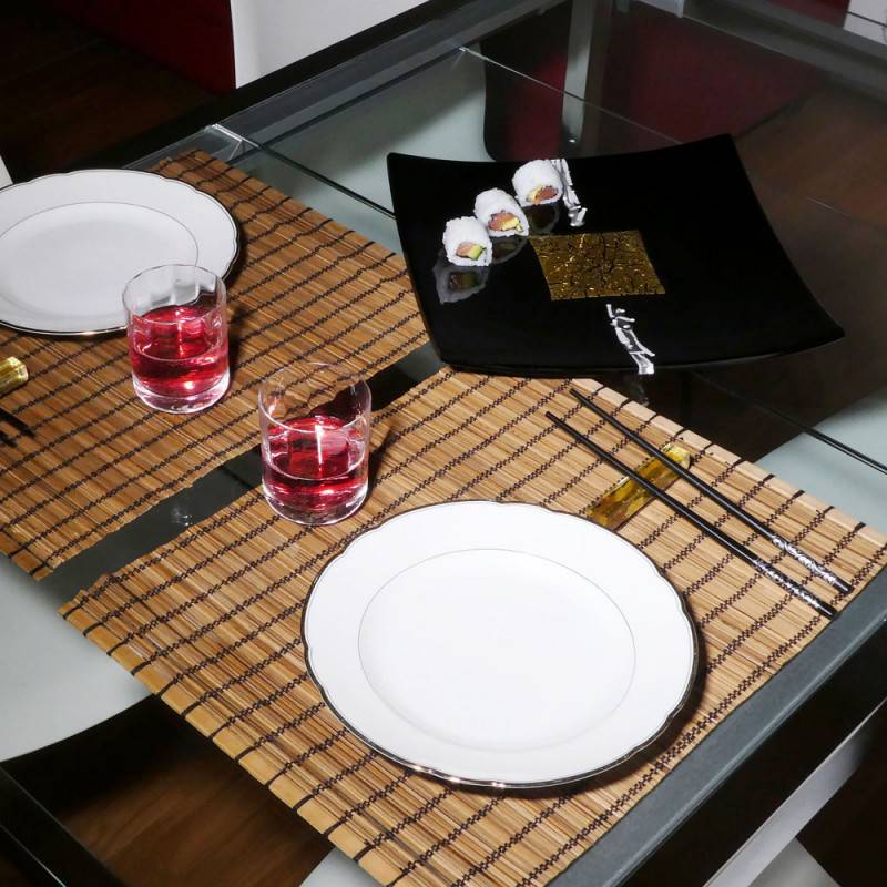 "Gold" centro de mesa cuadrado con... "Gold" centro de mesa cuadrado con...