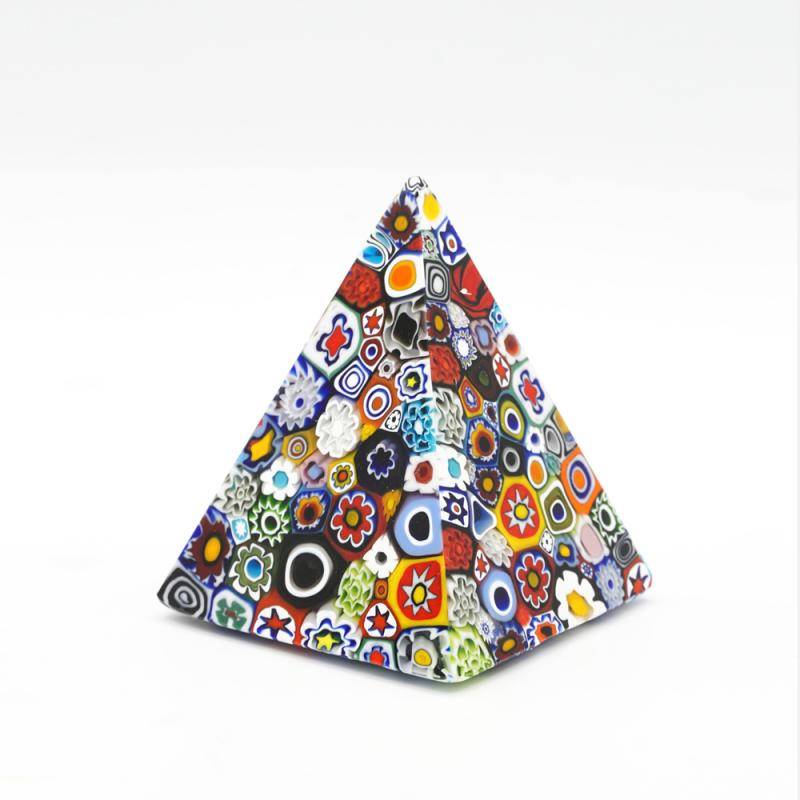 Pyramide verre murrine "Florale" Pyramide verre murrine "Florale"