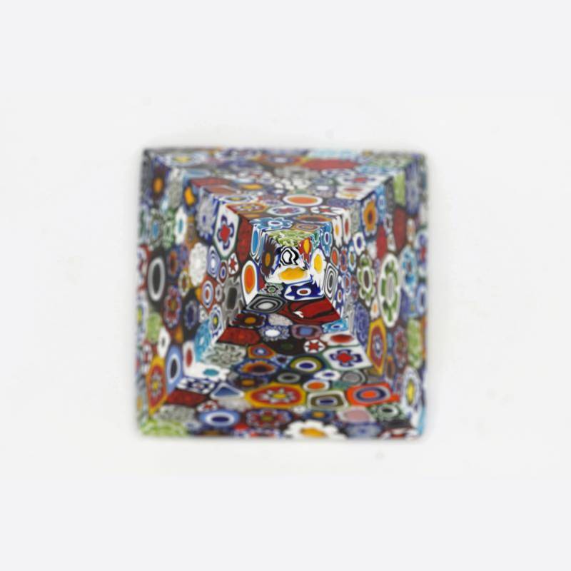 Pyramide verre murrine "Florale" Pyramide verre murrine "Florale"