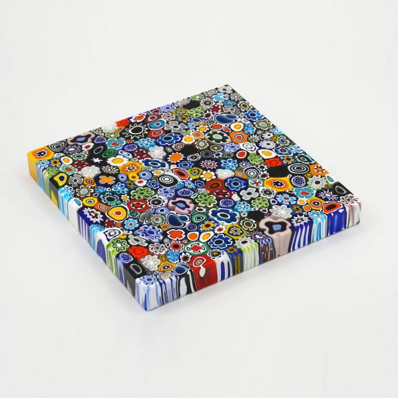 Square glass paperweight Square glass paperweight