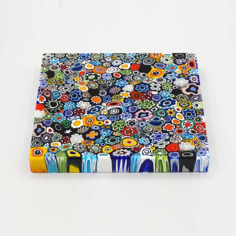 Square glass paperweight Square glass paperweight