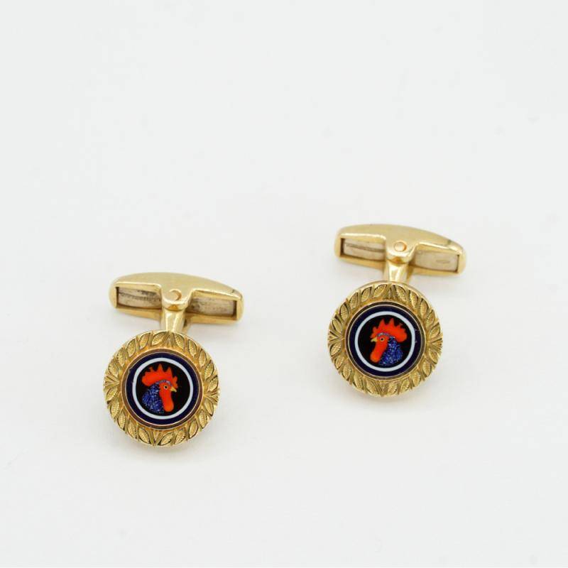 “Murrine Moretti Rooster” Cufflinks