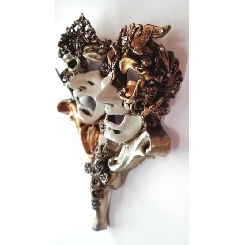 Tragicomic with handle Tragicomic with handle