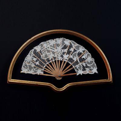 Burano lace fan