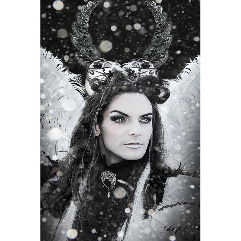 Black burnished horns headband Black burnished horns headband