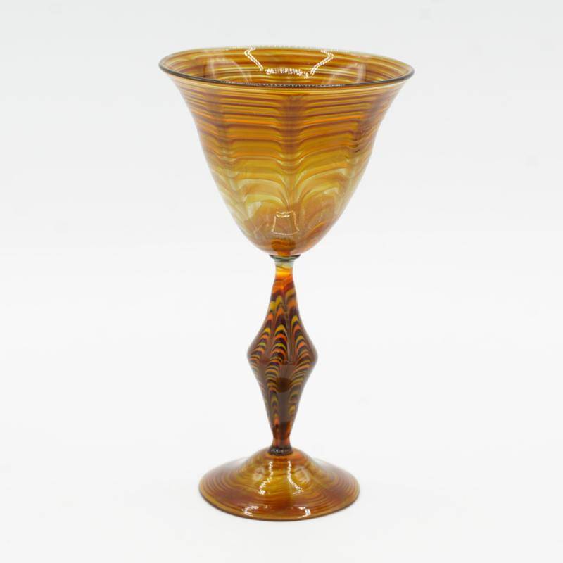 Orange "fenicio" goblet