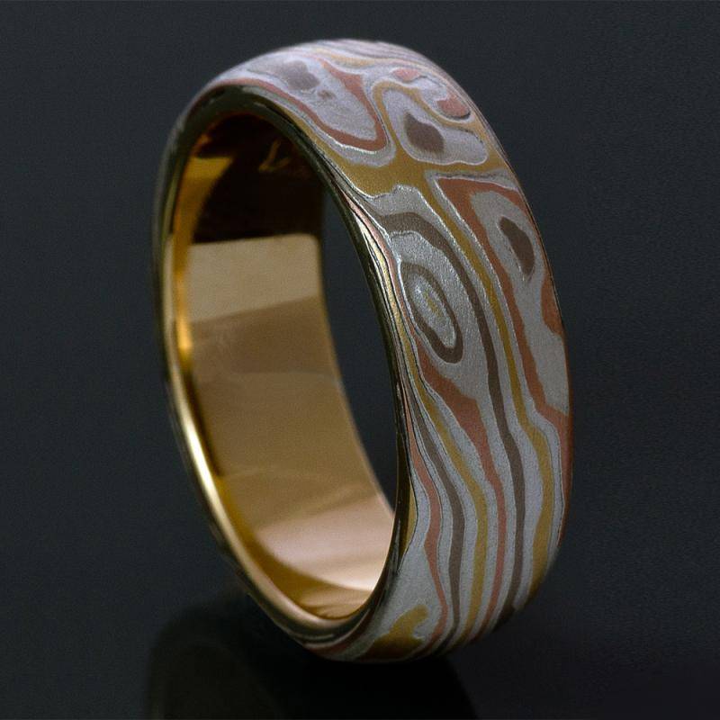 Anello in Mokume gane