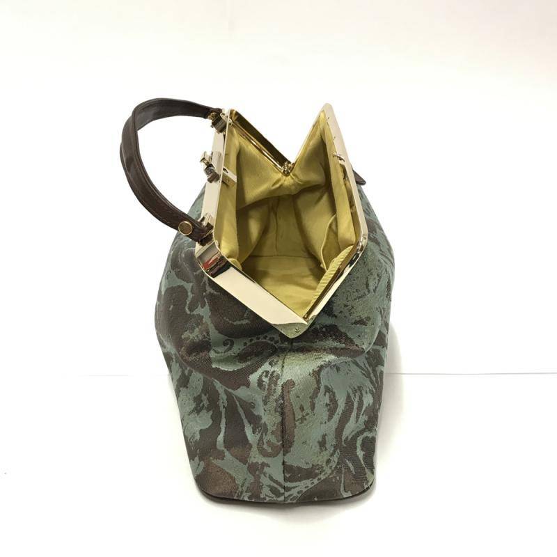 Sac damassé de soie verte Ducissa Sac damassé de soie verte Ducissa