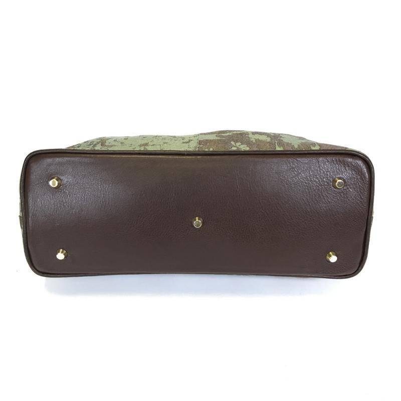 Bolso en damasco de seda verde Ducissa Bolso en damasco de seda verde Ducissa