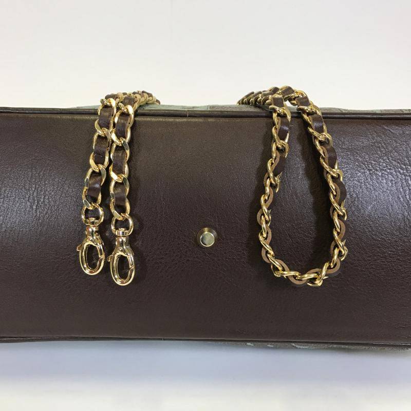 Bolso en damasco de seda verde Ducissa Bolso en damasco de seda verde Ducissa