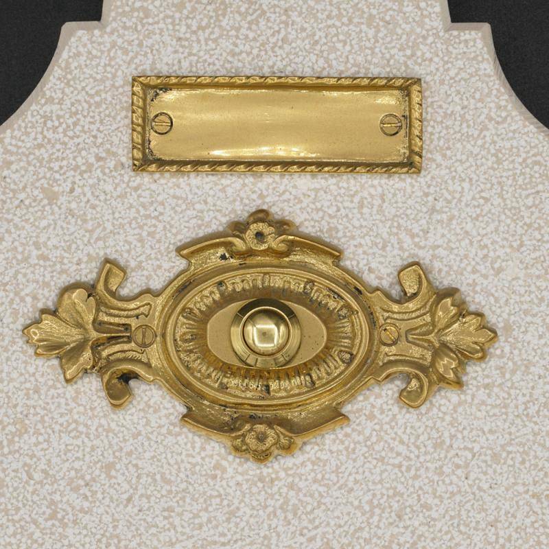 Piastra campanello in marmo di trani Piastra campanello in marmo di trani