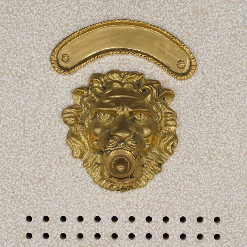 Placa timbre de mármol de trani Placa timbre de mármol de trani