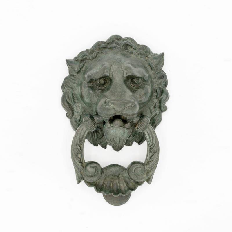 Lion's head door knocker