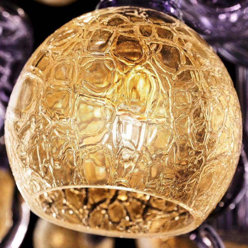 Chandelier avec sphères 8 lumières Chandelier avec sphères 8 lumières