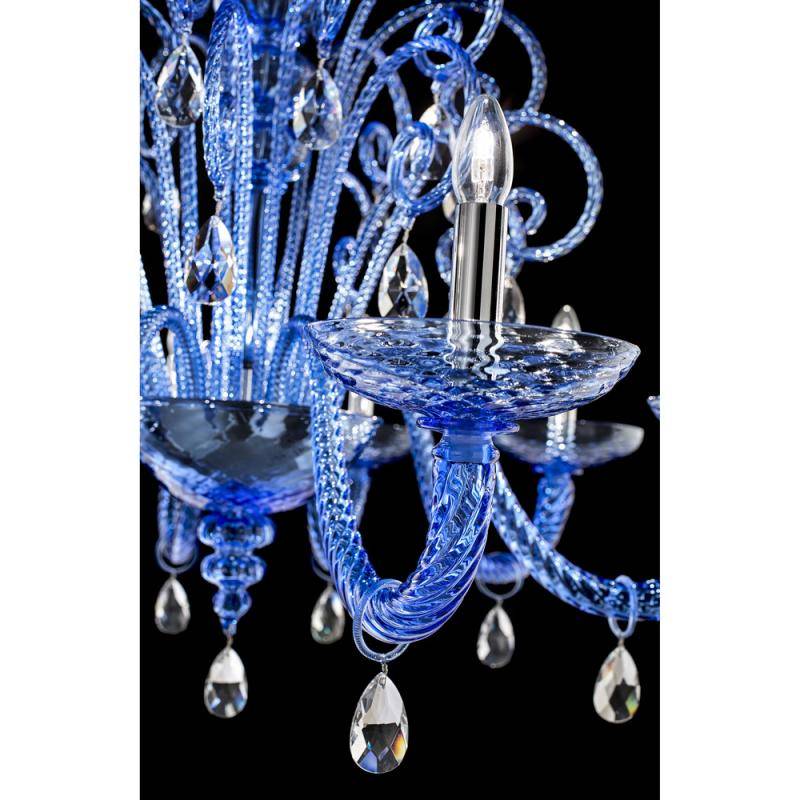 Chandelier 8 lumières avec pastorales... Chandelier 8 lumières avec pastorales...