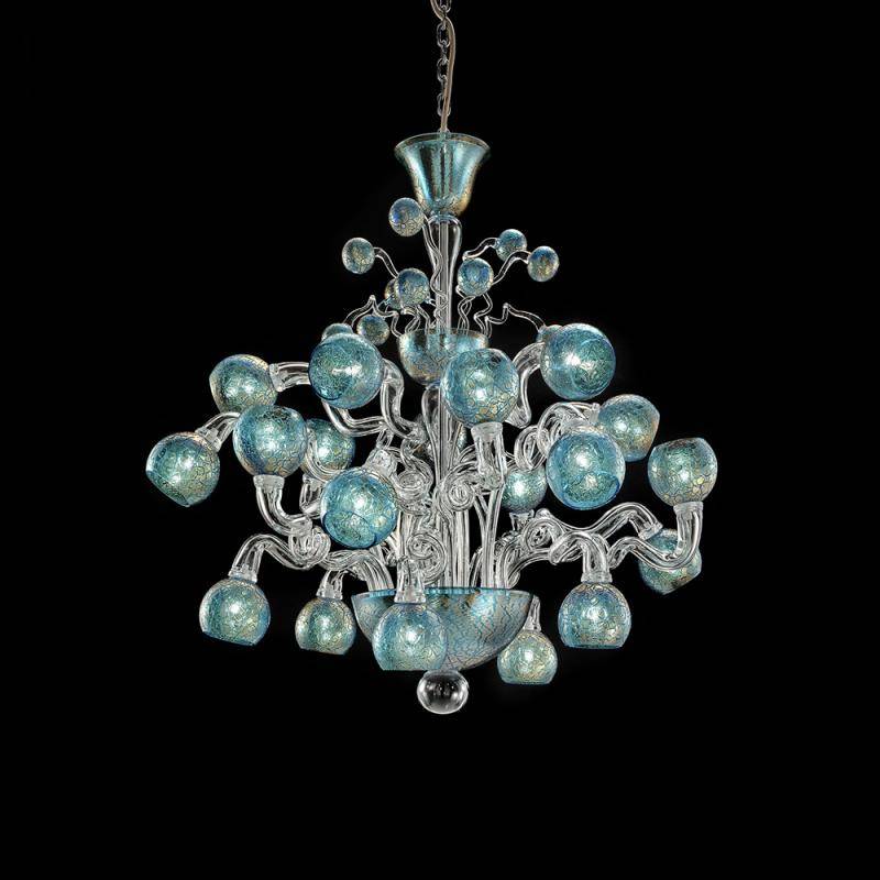 Chandelier avec sphères 20 lumières