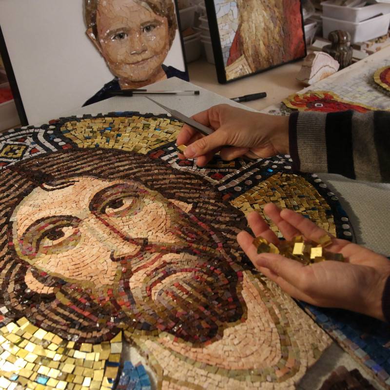 Custom-made mosaic