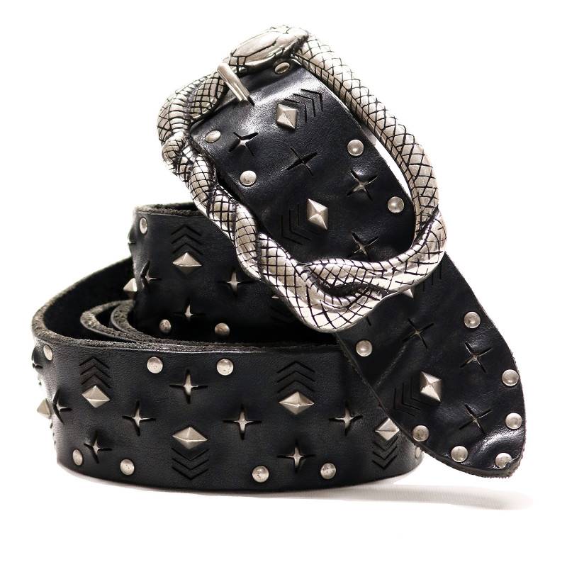 Cintura Studs & Stars con fibbia...