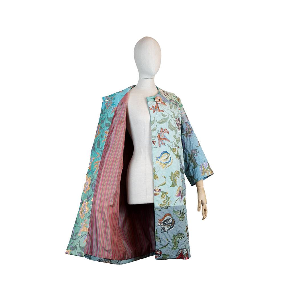 Abrigo oversize patchwork...