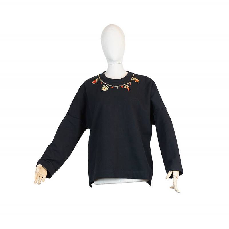 Sweat-shirt oversize avec charmes Sweat-shirt oversize avec charmes