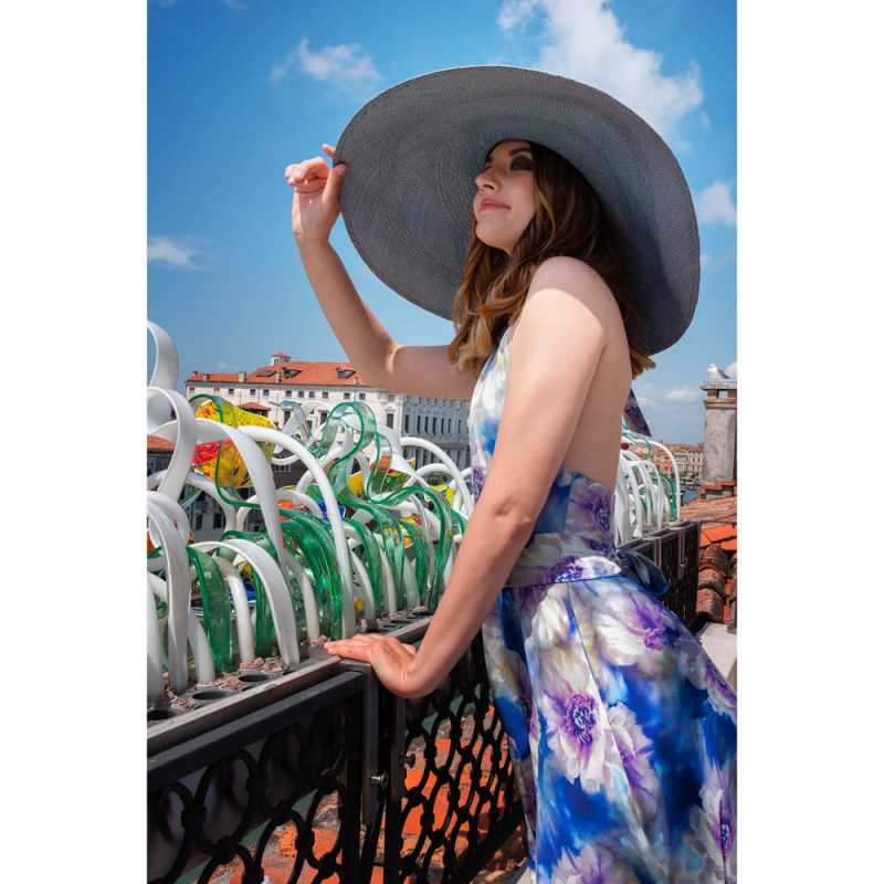 Melpomene "Blue" - pure silk dress... Melpomene "Blue" - pure silk dress...