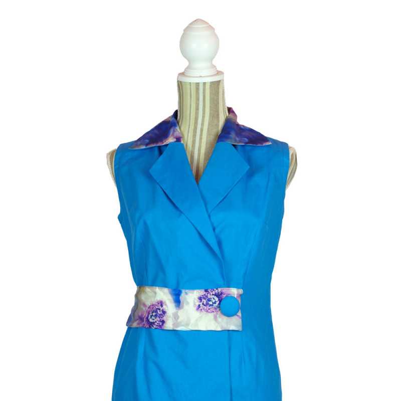 Clio - blu (abito femminile su misura) Clio - blu (abito femminile su misura)