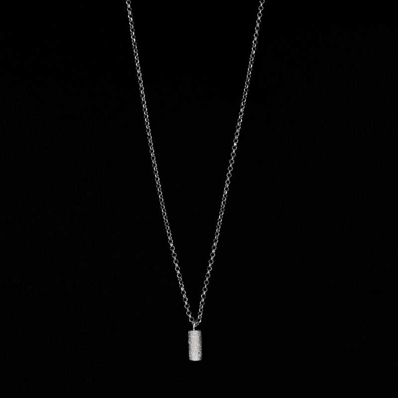 Silver necklace with hand-engraved... Silver necklace with hand-engraved...