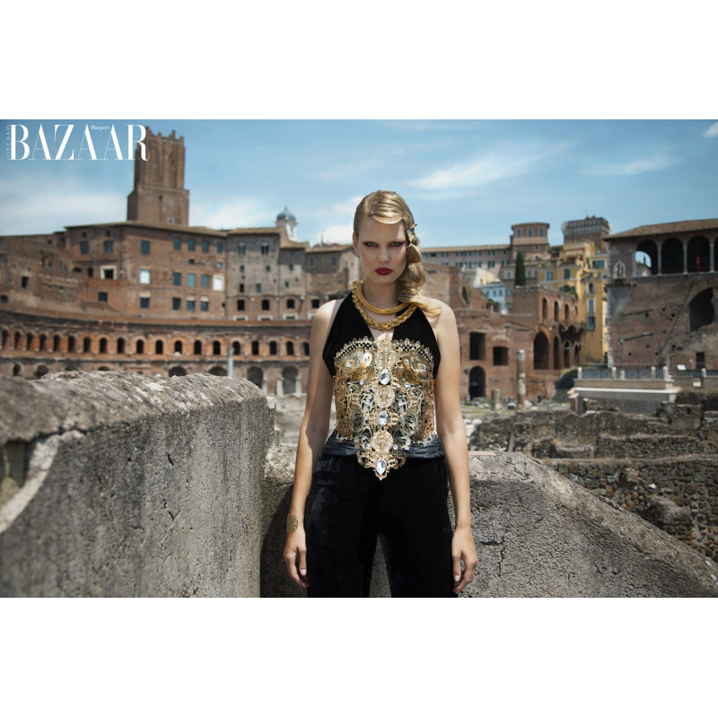 Gold metal corset Gold metal corset