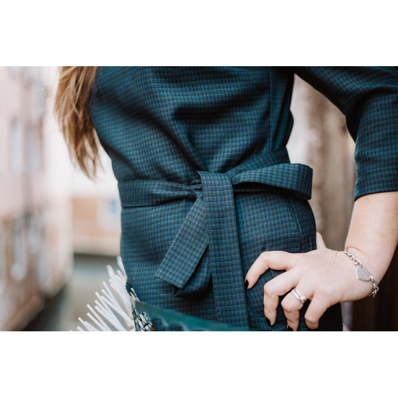 "Finezza" cotton-wool blend dress -... "Finezza" cotton-wool blend dress -...