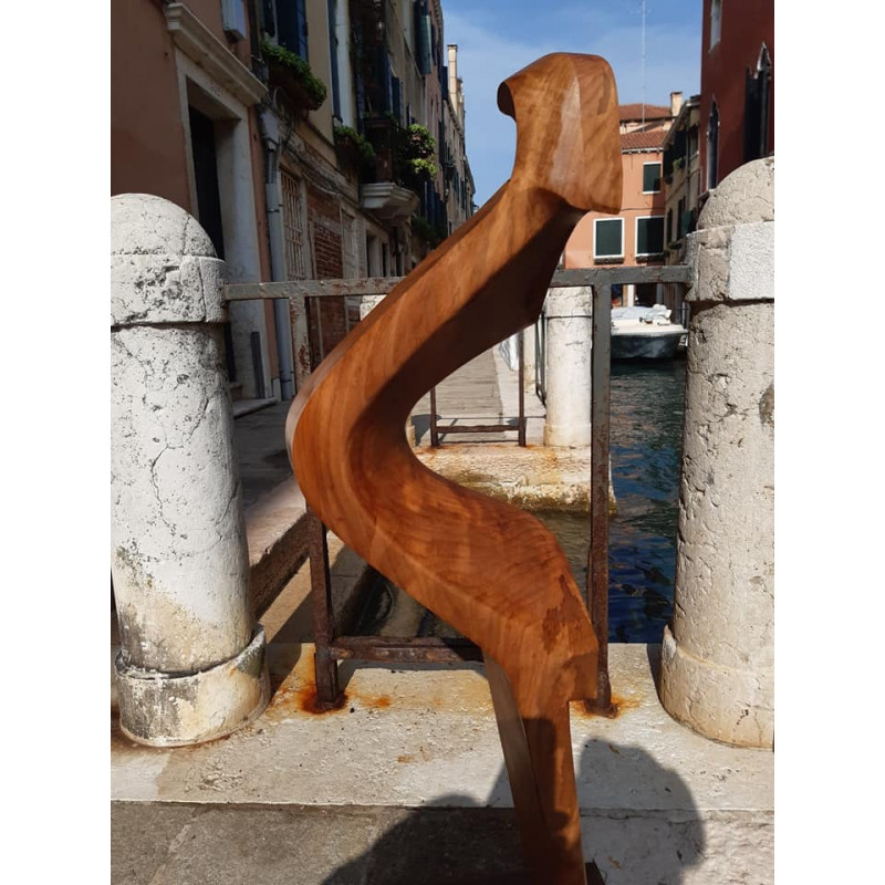 Fórcola de popa para góndola en peral Fórcola de popa para góndola en peral