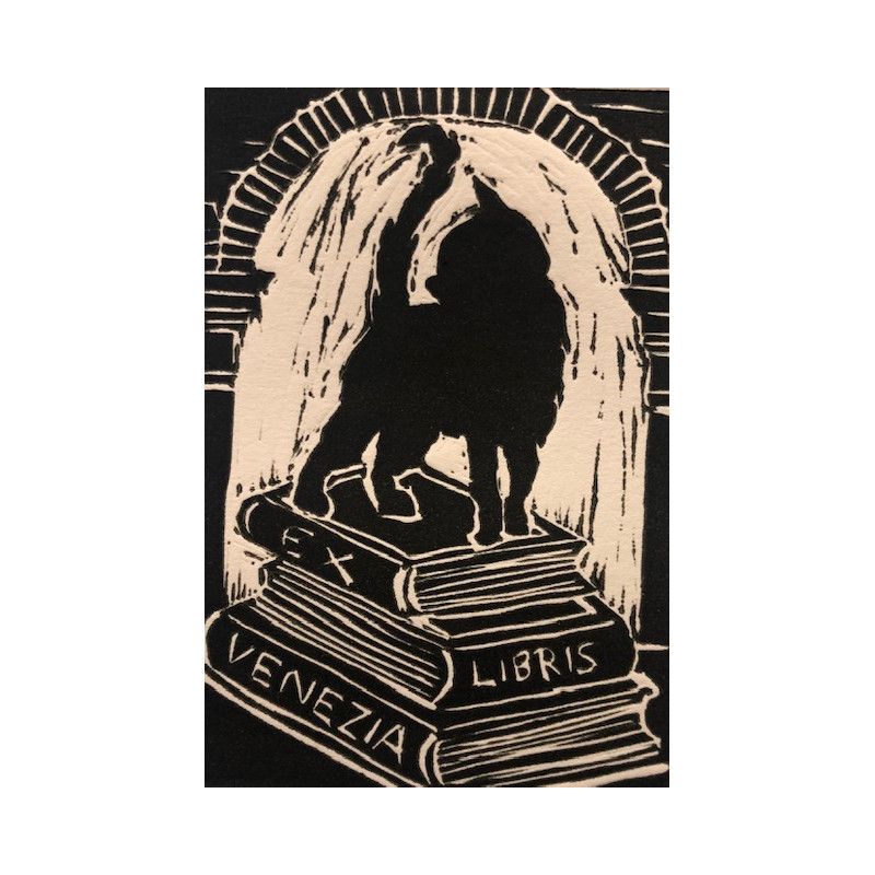 “Ex libris Venice, venetian cat” -...