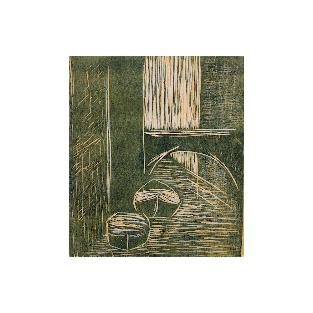 "Venetian Canal'' - Woodcut