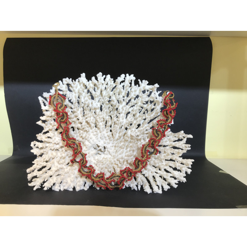 "Coral" necklace and earrings set... "Coral" necklace and earrings set...