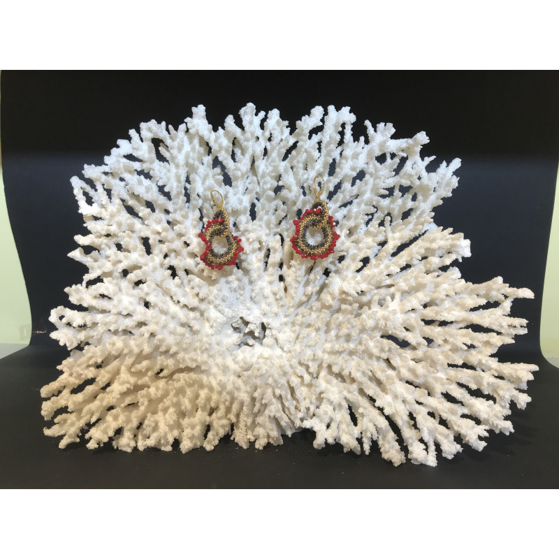 "Coral" necklace and earrings set... "Coral" necklace and earrings set...