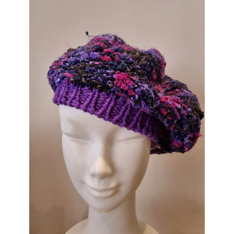 Merino wool and microfibre beret