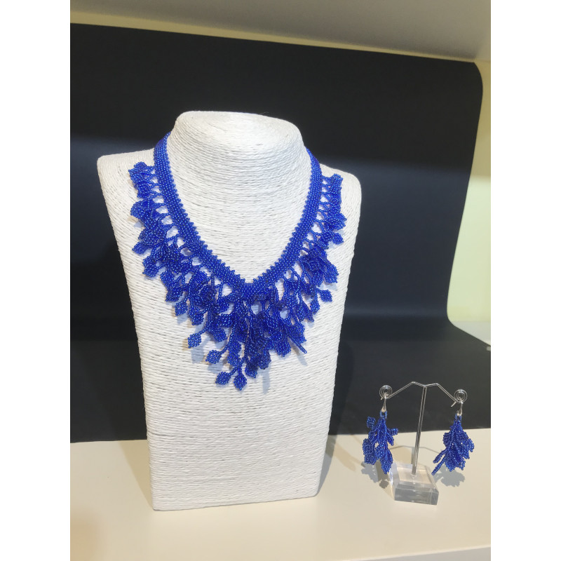 "Foglie" necklace and earrings set...