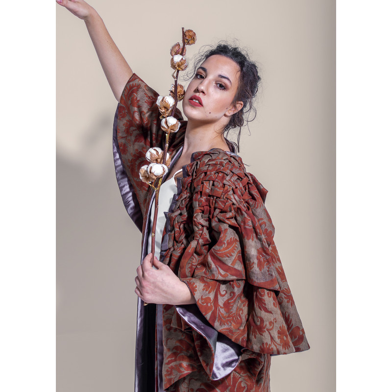 "Ume" kimono in original Fortuny fabric "Ume" kimono in original Fortuny fabric