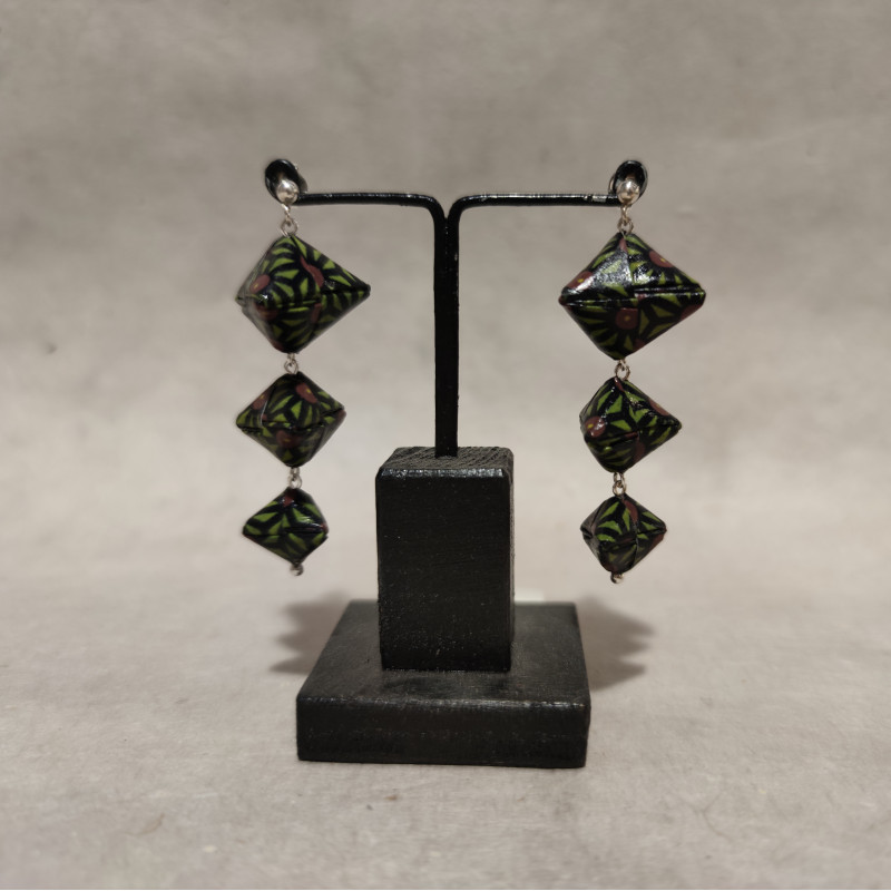 Ori Iconic hemp earrings (origami...