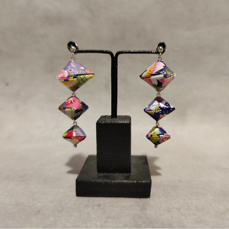 Ori Iconic cherry earrings (origami...