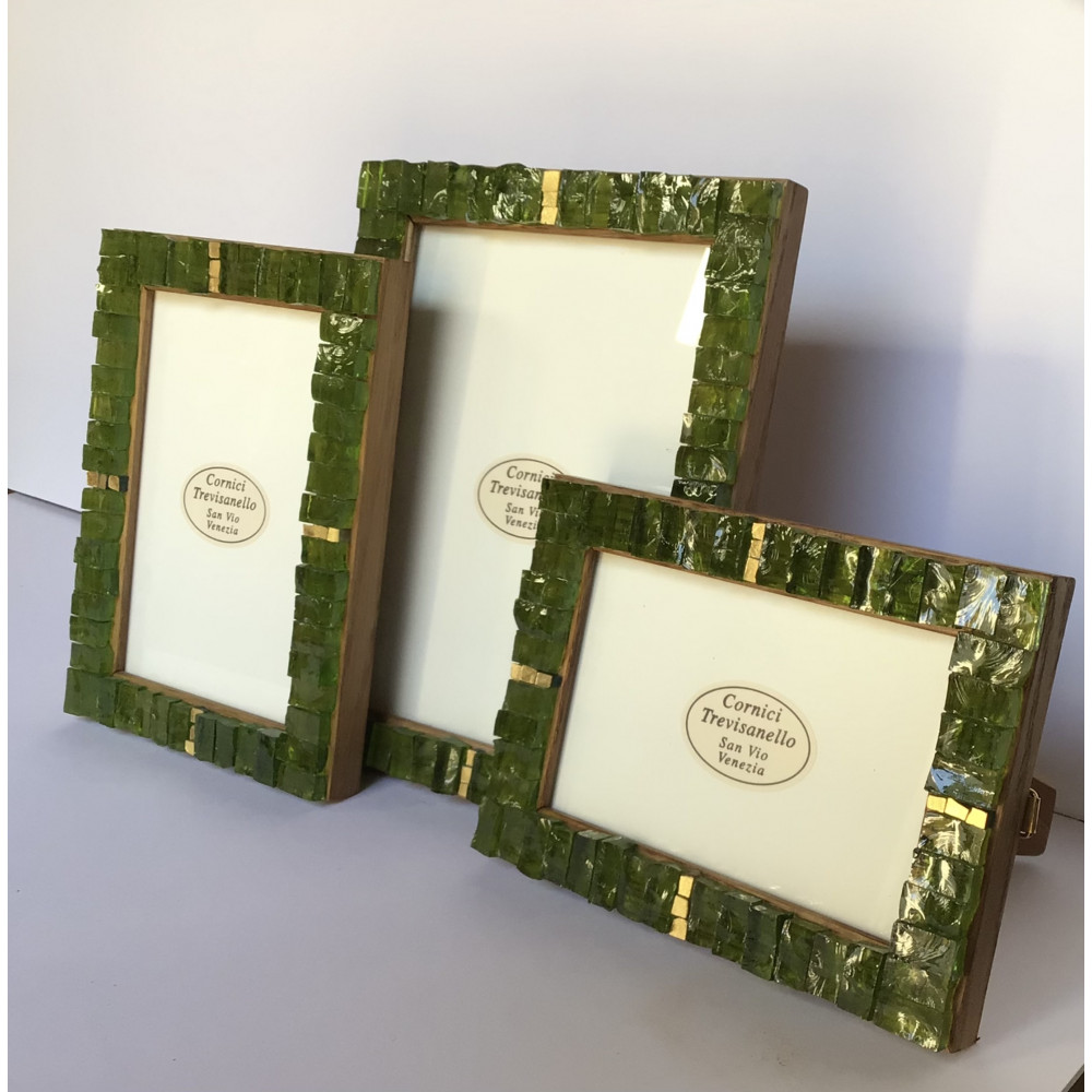 Frame with Murano glass and...