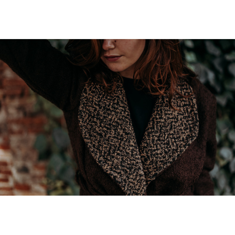 Cappotto "Dinamica" in bouclé di lana... Cappotto "Dinamica" in bouclé di lana...