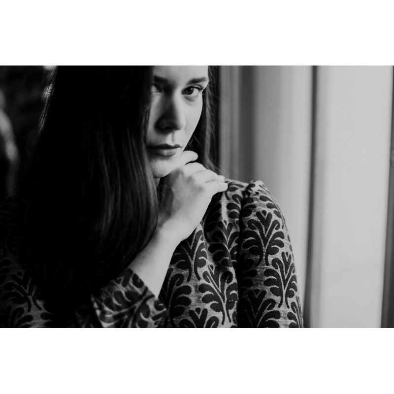 Abito "Spontanea" in damascato di... Abito "Spontanea" in damascato di...