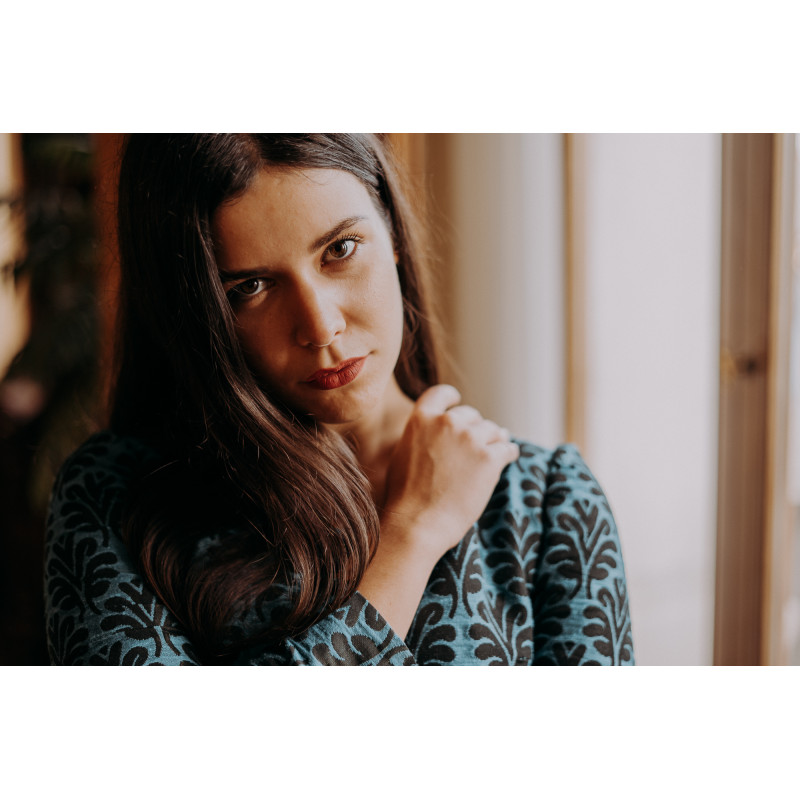 Abito "Spontanea" in damascato di... Abito "Spontanea" in damascato di...