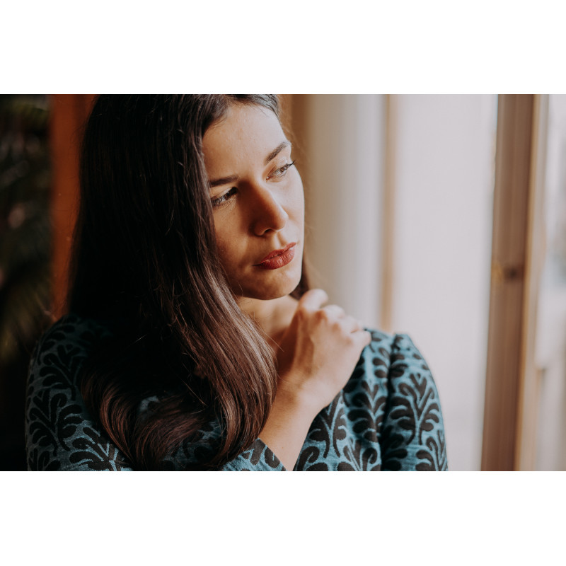 Abito "Spontanea" in damascato di... Abito "Spontanea" in damascato di...