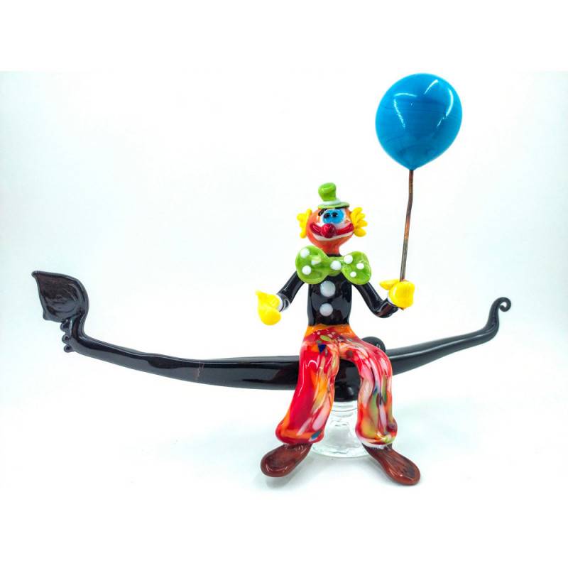 Clown in Gondola sculpture