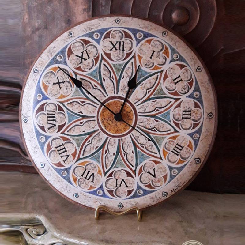 Reloj gótico florido
