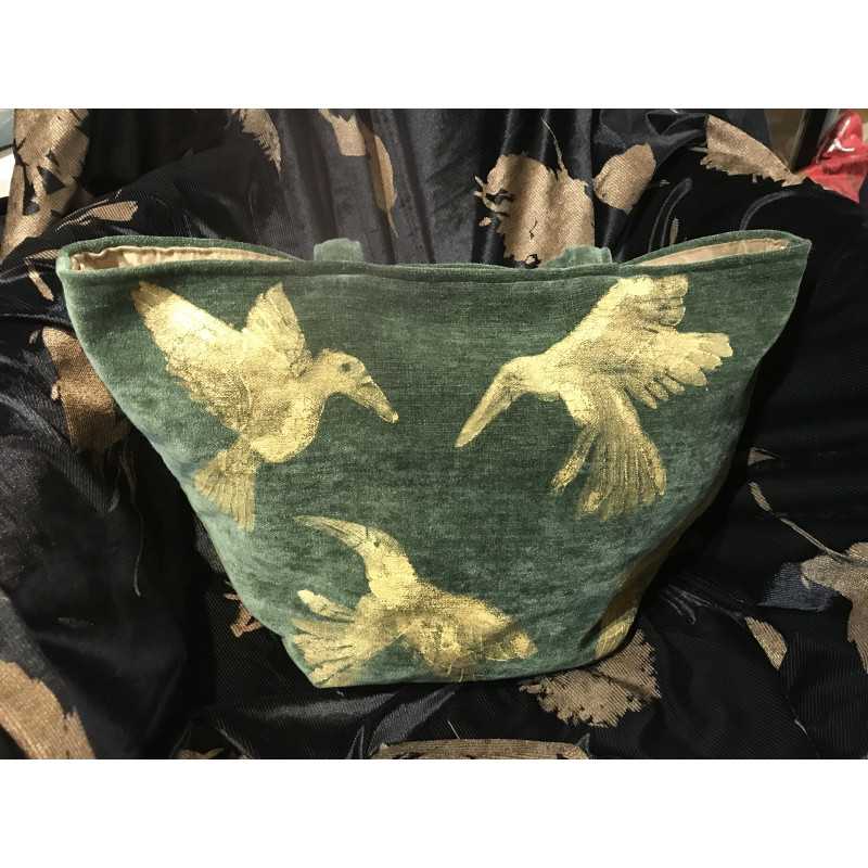 Borsa Teodora in velluto verde... Borsa Teodora in velluto verde...