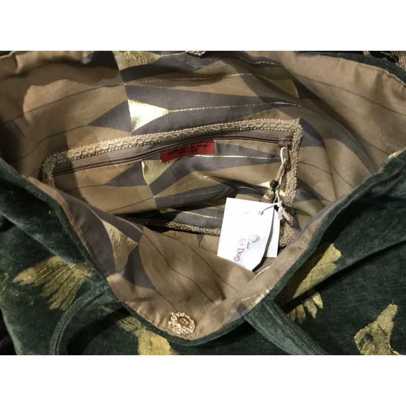 Borsa Teodora in velluto verde... Borsa Teodora in velluto verde...