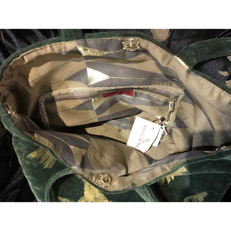 Borsa Teodora in velluto verde... Borsa Teodora in velluto verde...